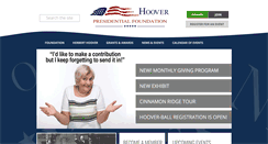 Desktop Screenshot of hooverpresidentialfoundation.org